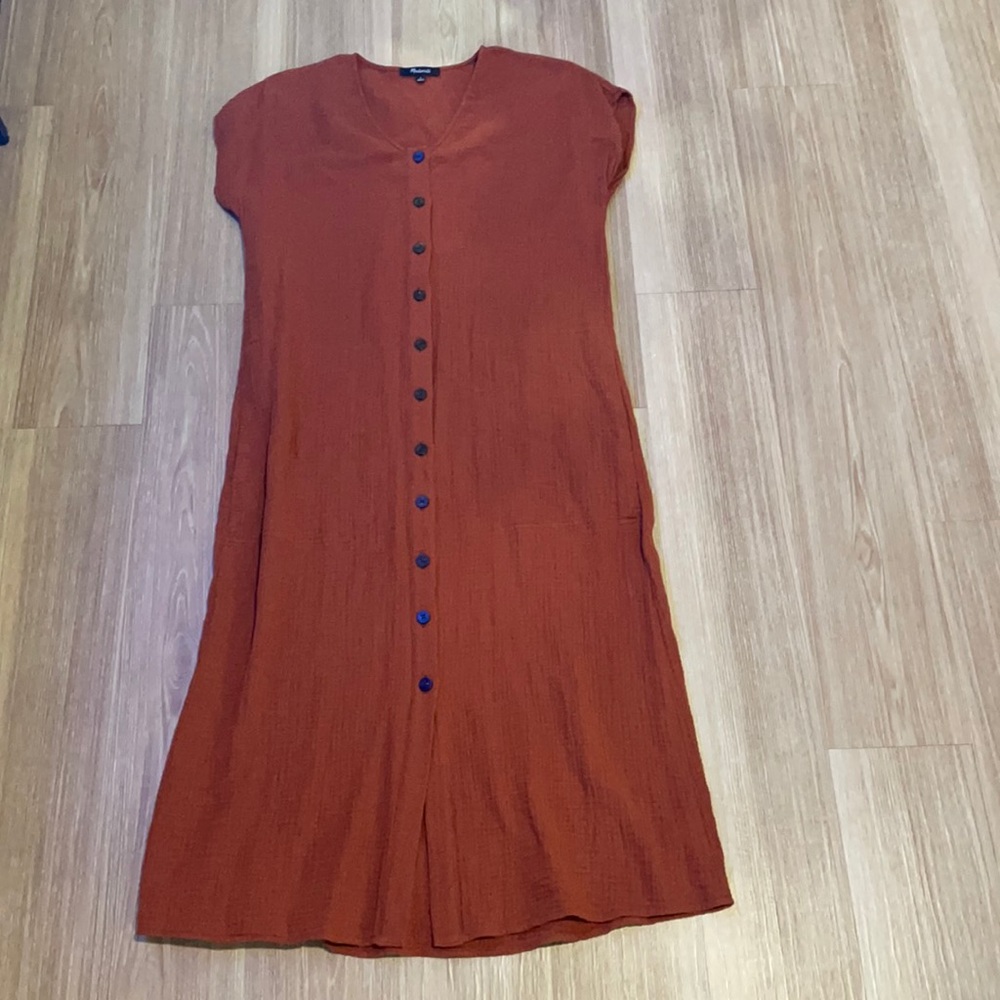 Madewell Button Down Maxi Dress